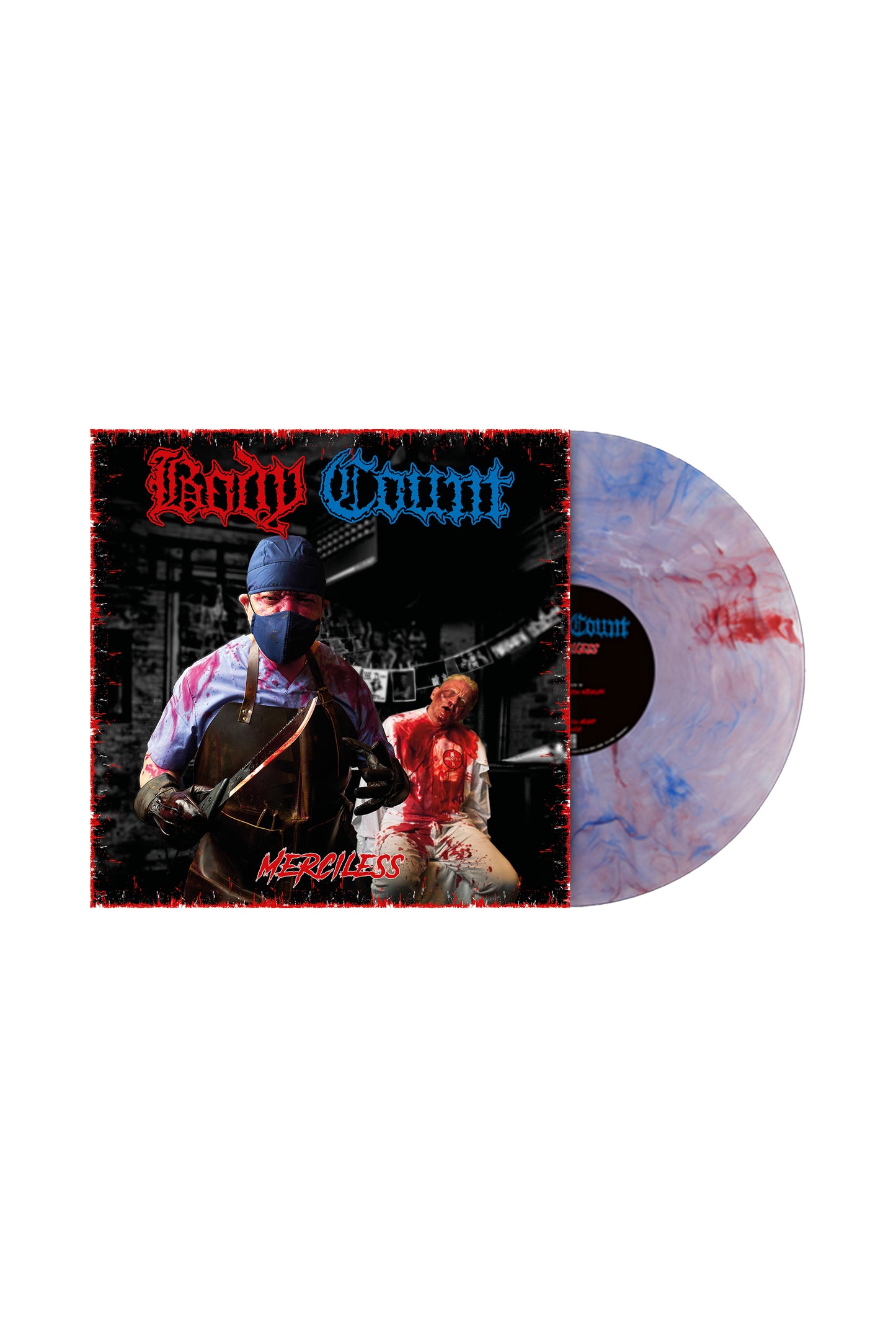 Merciless DemoCrips and BloodPublicans Red / White / Blue LP - Limited Edition SIGNED