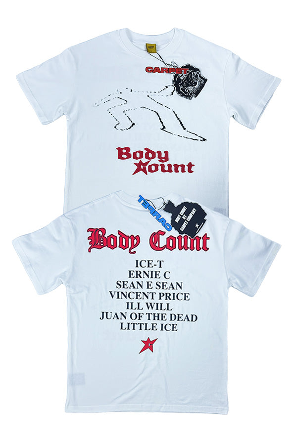 BC x Carpet White Chalk Outline Tee