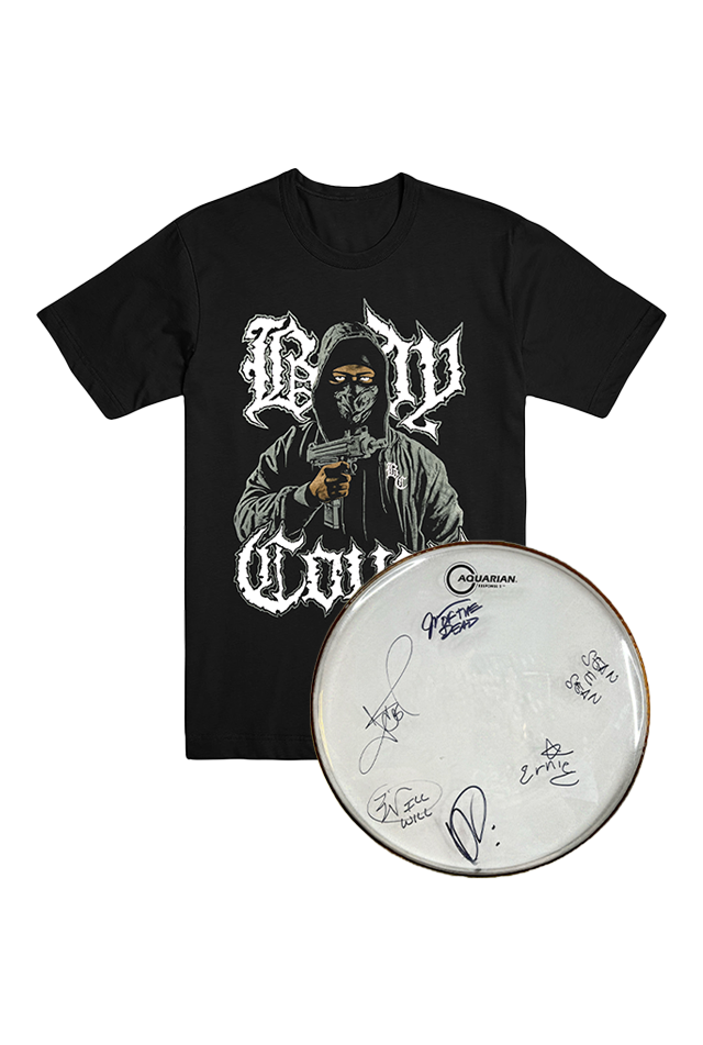 Signed Drumhead + Punk Tee Bundle