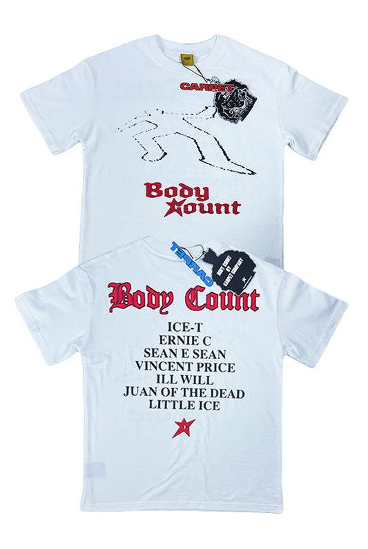 BC x Carpet White Chalk Outline Tee