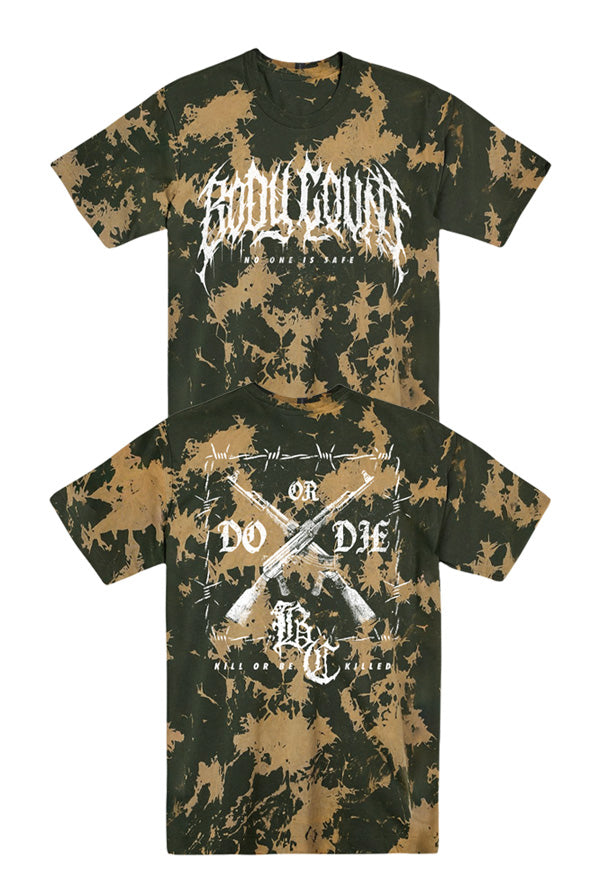 Do or Die Green Bleach Wash Tee