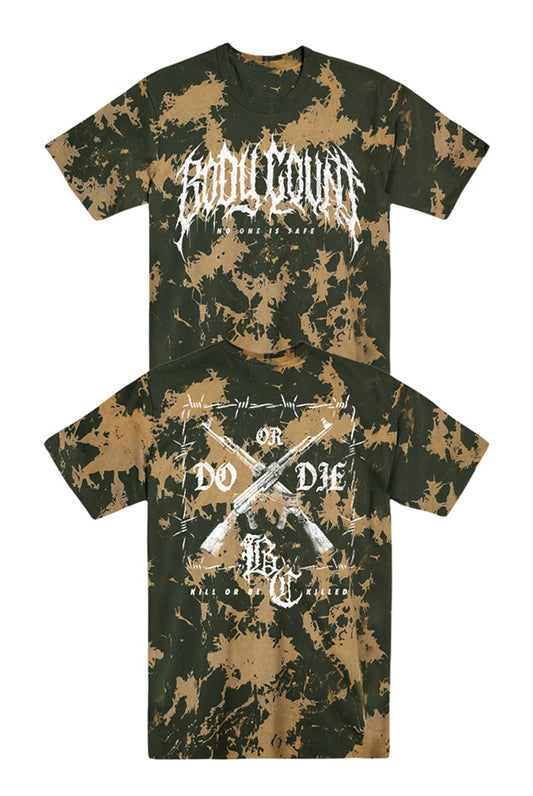 Do or Die Green Bleach Wash Tee